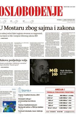 Oslobođenje - broj 25272, 4. apr 2017.