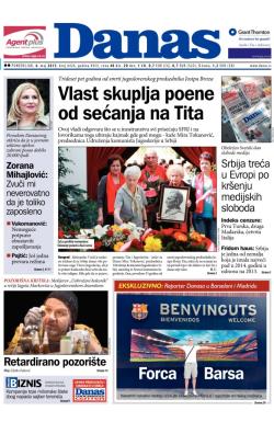 Danas - broj 6426, 4. maj 2015.
