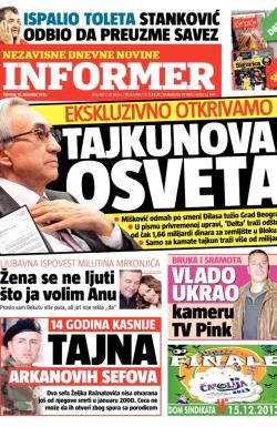 Informer - broj 492, 12. dec 2013.