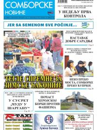 Somborske novine - broj 3299, 15. sep 2017.