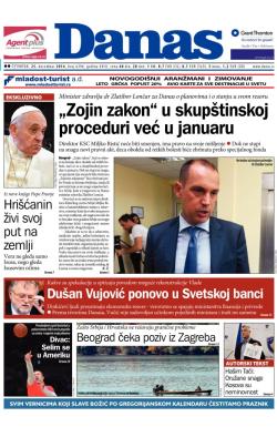 Danas - broj 6296, 25. dec 2014.