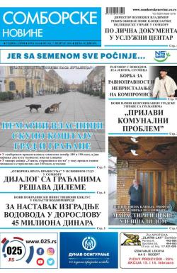 Somborske novine - broj 3424, 7. feb 2020.