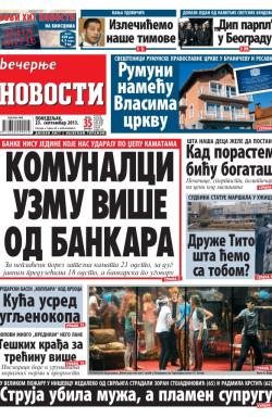 Večernje novosti - broj 1039, 23. sep 2013.