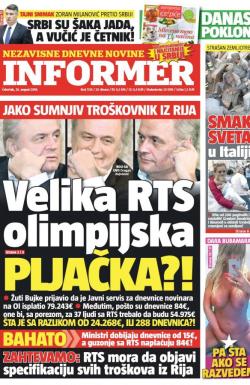 Informer - broj 1316, 25. avg 2016.