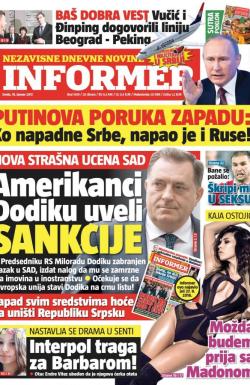 Informer - broj 1439, 18. jan 2017.