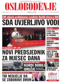 Oslobođenje - broj 24.385, 21. okt 2014.
