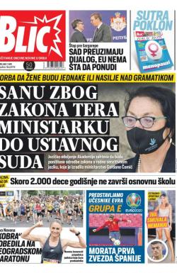 Blic - broj 8718, 7. jun 2021.