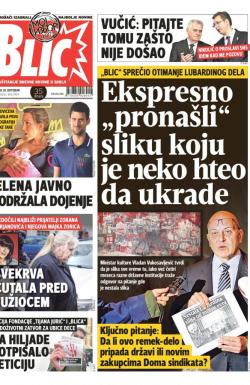 Blic - broj 7434, 24. okt 2017.