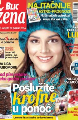 Blic Žena - broj 687, 13. jan 2018.