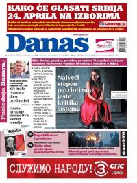 Danas - broj 6774-6775, 16. apr 2016.