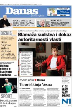 Danas - broj 8148, 20. jan 2020.