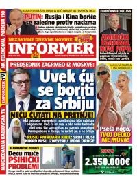 Informer - broj 3973, 9. maj 2025.