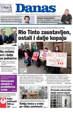Danas - broj 8885, 26. jan 2022.