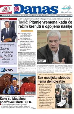Danas - broj 7357, 20. nov 2017.