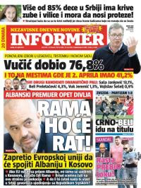 Informer - broj 1515, 19. apr 2017.