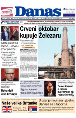 Danas - broj 6150, 1. avg 2014.