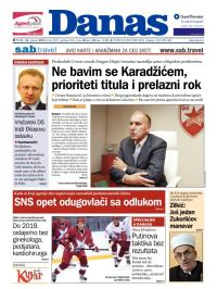 Danas - broj 5947, 10. jan 2014.