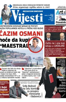 Vijesti - broj 5928, 27. sep 2014.