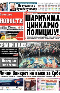 Večernje novosti - broj 1086, 21. feb 2014.