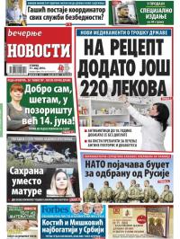 Večernje novosti - broj 1906, 31. maj 2016.