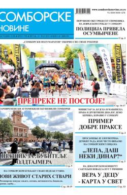 Somborske novine - broj 3700, 23. maj 2025.