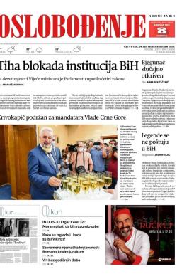 Oslobođenje - broj 26490, 24. sep 2020.