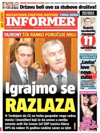 Informer CG - broj 793, 8. dec 2014.