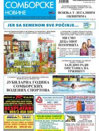 Somborske novine - broj 3271, 3. mar 2017.
