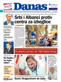 Danas - broj 6525, 11. avg 2015.