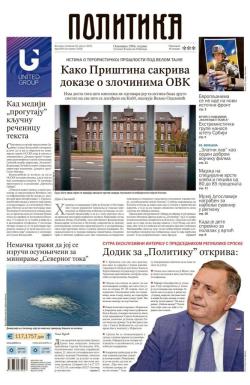 Politika - broj 40133, 28. avg 2025.