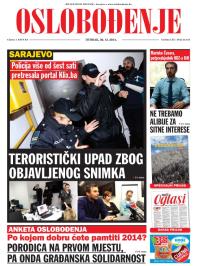 Oslobođenje - broj 24.455, 30. dec 2014.