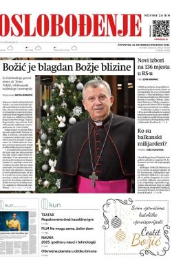 Oslobođenje - broj 28100, 25. dec 2025.