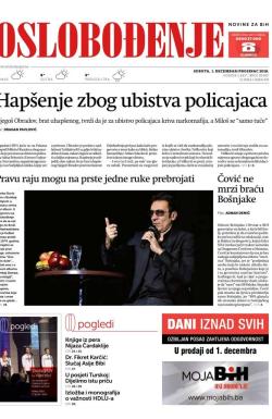 Oslobođenje - broj 25867, 1. dec 2018.