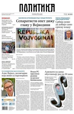 Politika - broj 39933, 3. feb 2025.