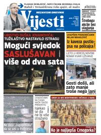 Vijesti - broj 5885, 15. avg 2014.