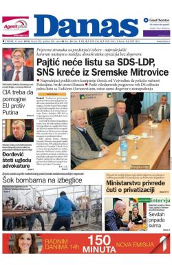 Danas - broj 6728, 1. mar 2016.
