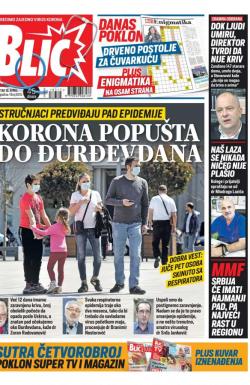 Blic - broj 8315, 16. apr 2020.