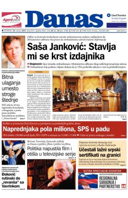Danas - broj 6331, 29. jan 2015.