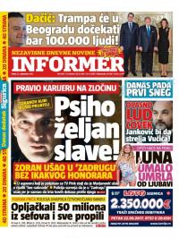 Informer - broj 1647, 22. sep 2017.