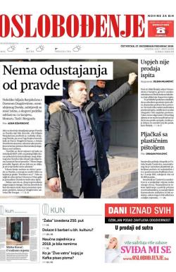 Oslobođenje - broj 25893, 27. dec 2018.
