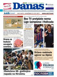 Danas - broj 5791, 7. avg 2013.