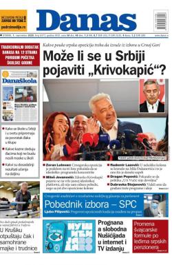 Danas - broj 8373, 1. sep 2020.