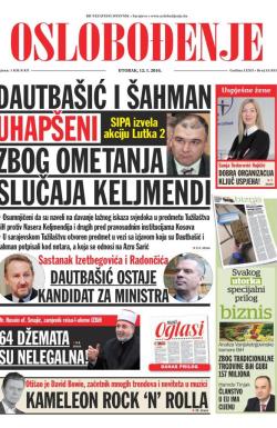 Oslobođenje - broj 24.833, 12. jan 2016.