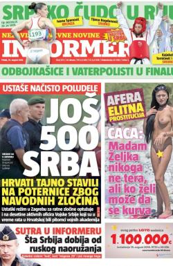 Informer - broj 1311, 19. avg 2016.
