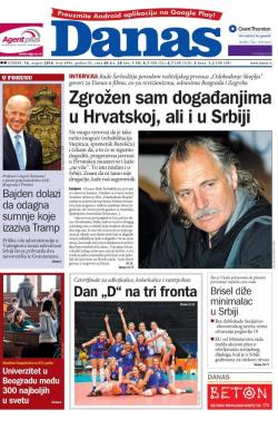 Danas - broj 6896, 16. avg 2016.