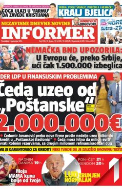 Informer - broj 1019, 7. sep 2015.
