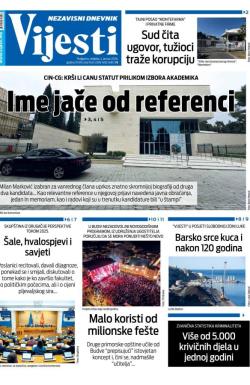 Vijesti - broj 9941, 4. jan 2026.
