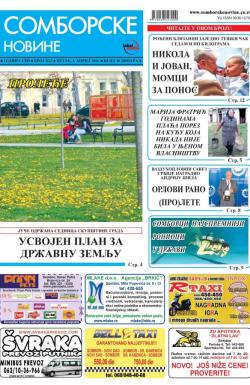 Somborske novine - broj 3223, 1. apr 2016.