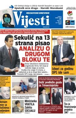 Vijesti - broj 6178, 9. jun 2015.