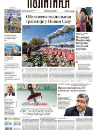 Politika - broj 40199, 2. nov 2025.